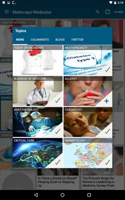 Medscape MedPulse android App screenshot 1